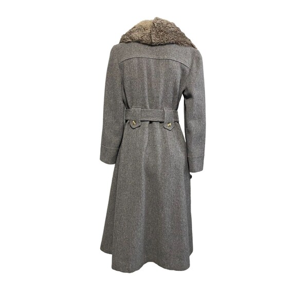 Sears JR Bazaar Women's Wool Coat Fur Collar Union Made Vintage 1970's USA EUC! - Picture 13 of 16